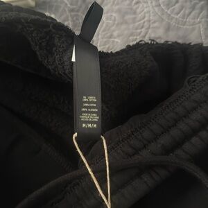 Skims wide leg, black sweatpants